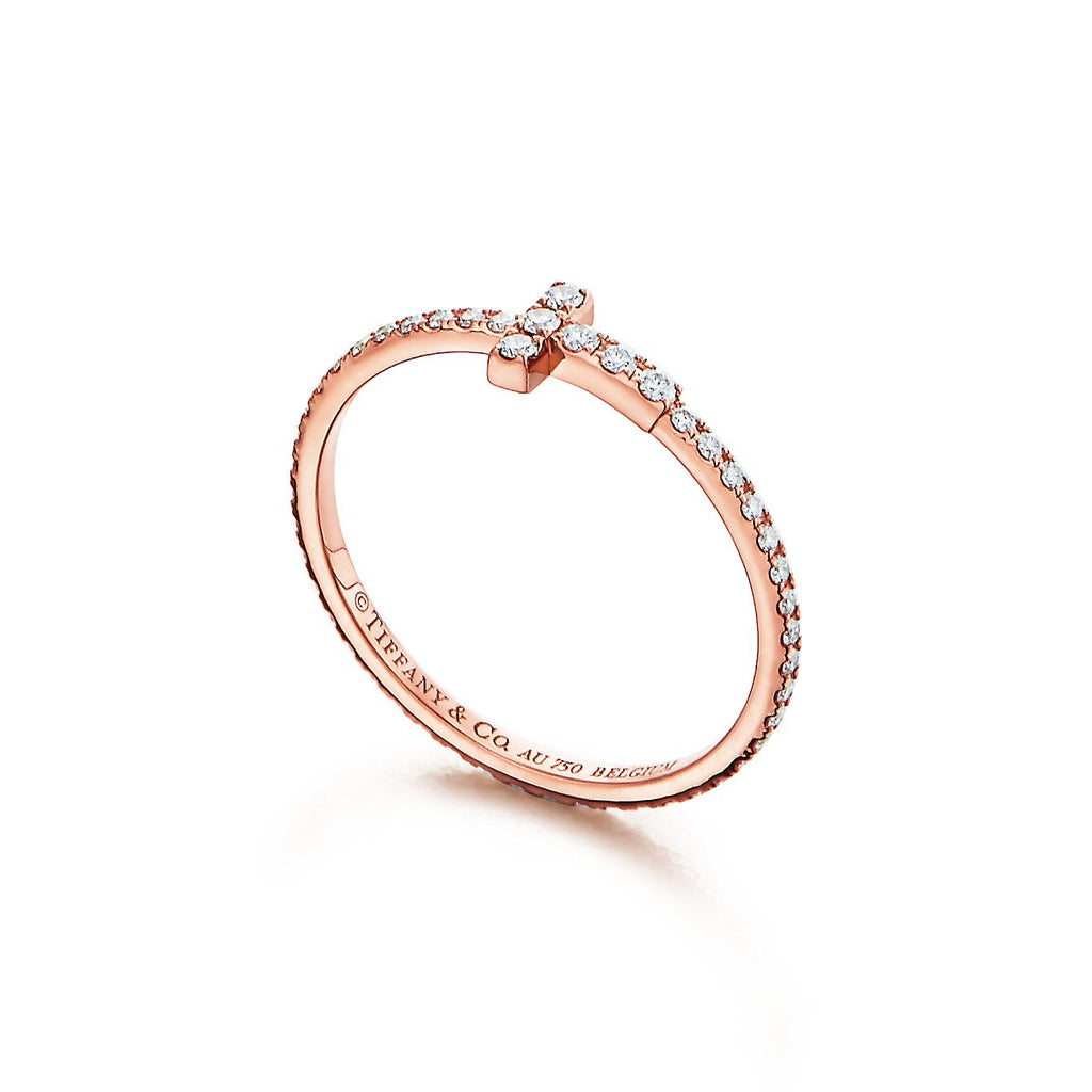 18K Tiffany Diamond Wire Ring