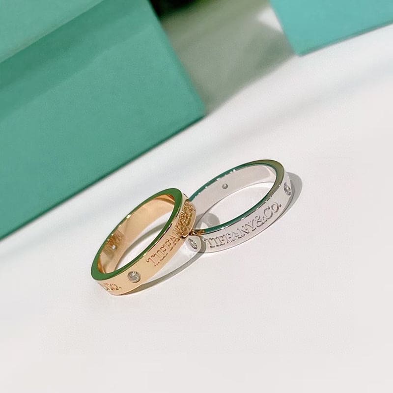 18K Rose Gold Tiffany Wedding  Ring