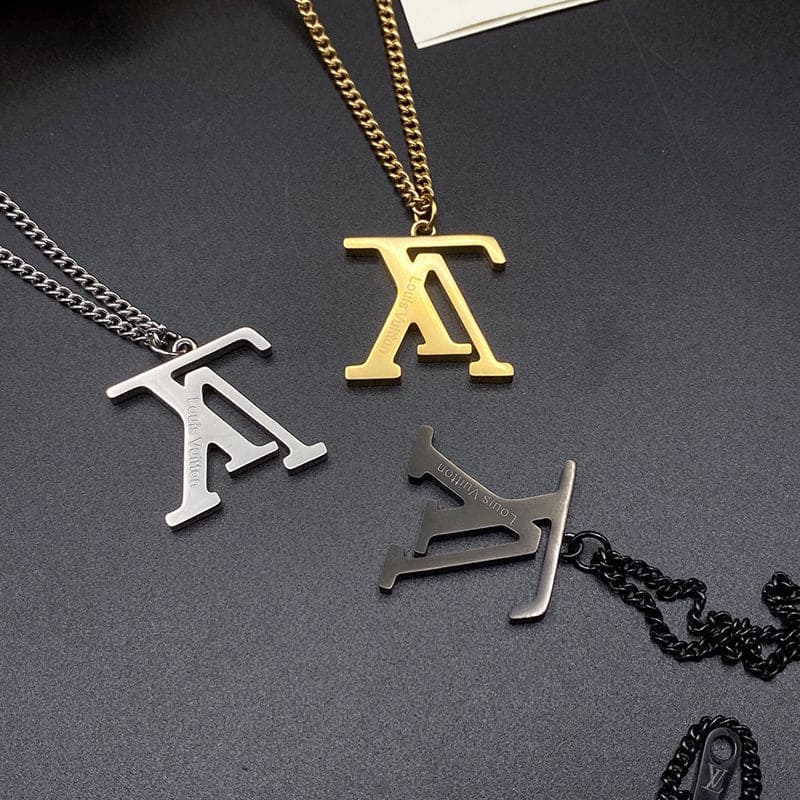 18K Louis Vuitton Upside Down Necklace