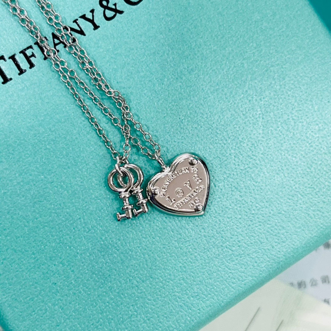 18K Tiffany Heart Tag Key Bracelet