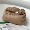 BOTTEGA VENETA MINI JODIE 27 IN MEDIUM BROWN LAMBSKIN