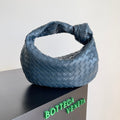 BOTTEGA VENETA MINI JODIE 23 IN STEEL BLUE LAMBSKIN