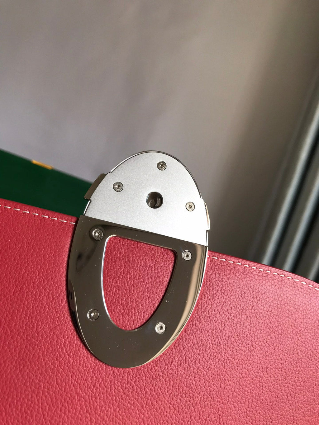 233 BAG 25 IN CLASSIC RED CALFKIN AND GOYARDINE CANVAS