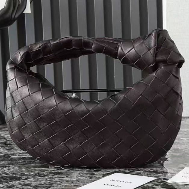 BOTTEGA VENETA 25S MINI JODIE 26 IN CHOCOLATE BROWN CALFSKIN