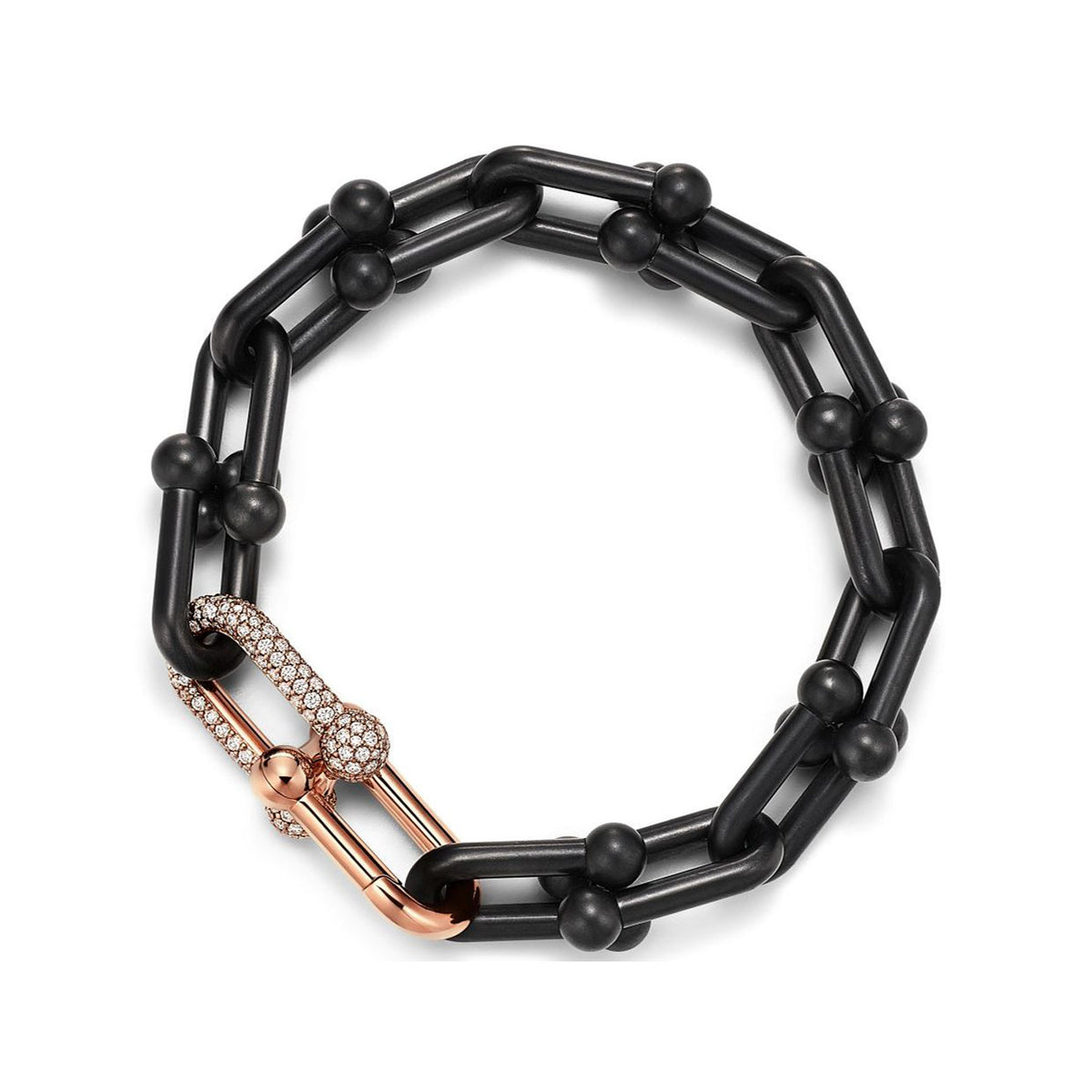 18K Tiffany HardWear Titanium Bracelet