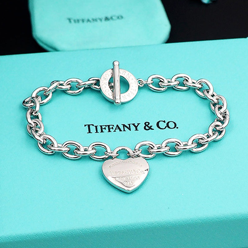 18K Tiffany Tag Chain Bracelet