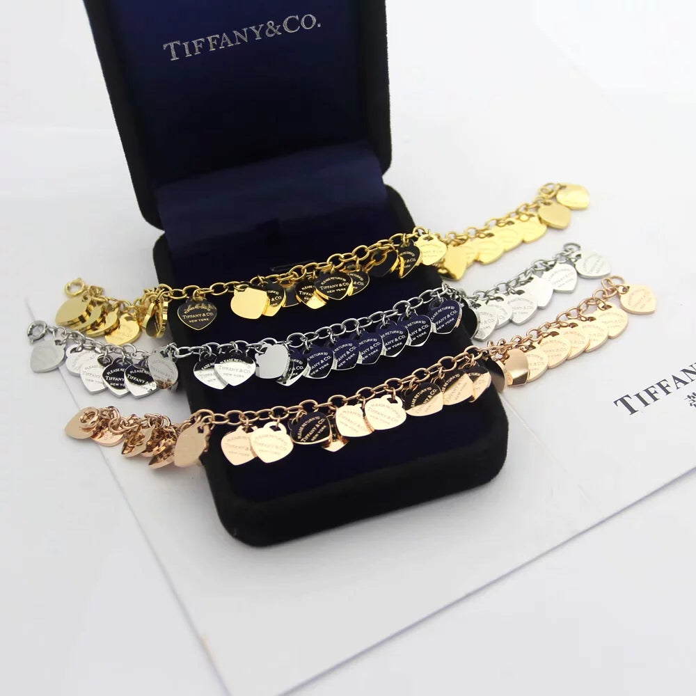 18K Tiffany Heart Tag Bracelet