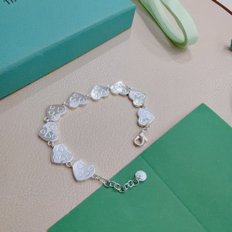 18K Return to Tiffany Pink Heart Tag Bracelet