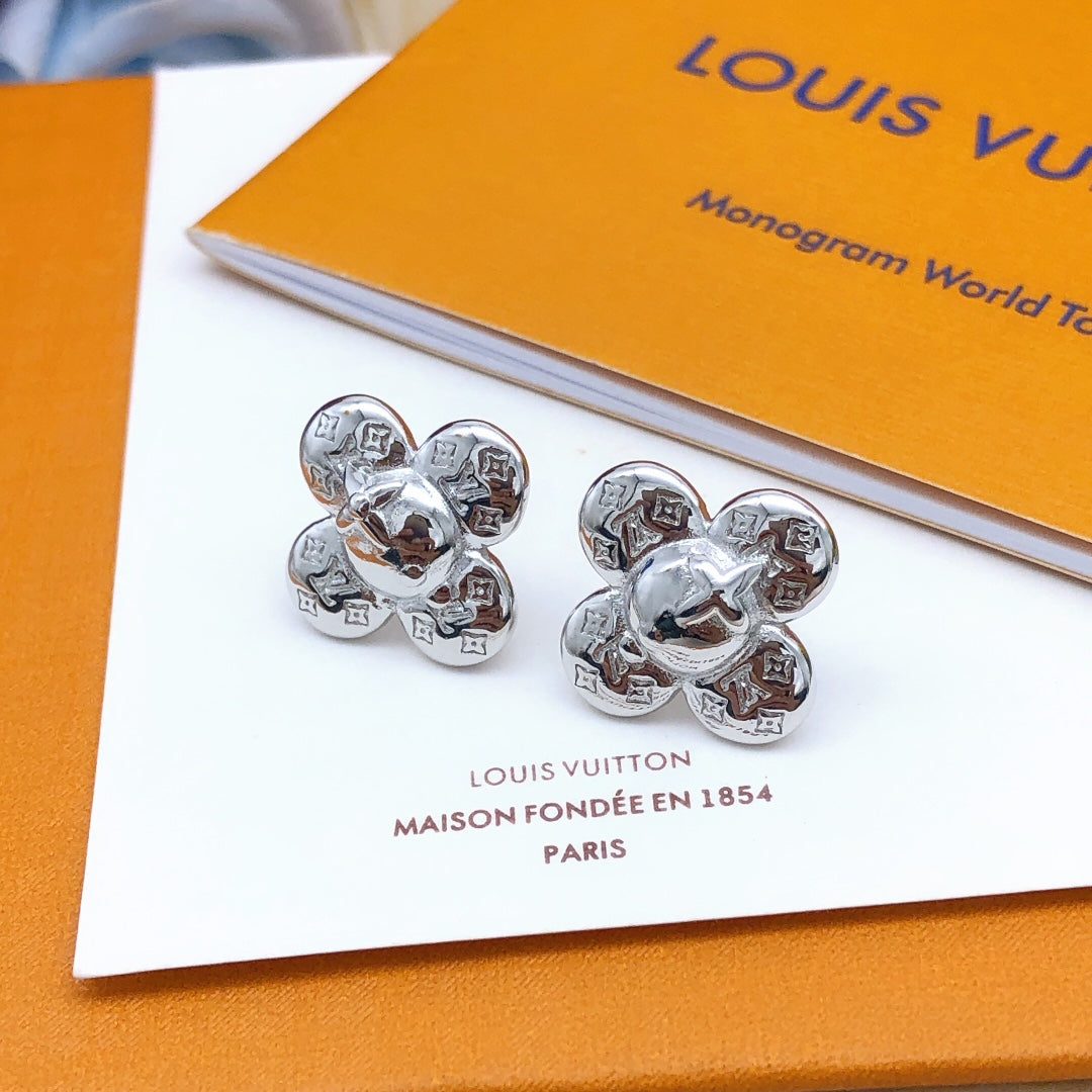 18K Louis Vuitton Vivienne Earrings