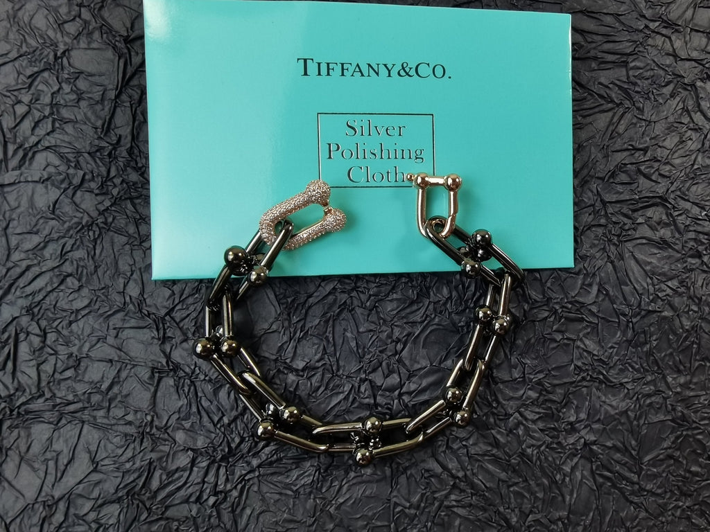 18K Tiffany HardWear Titanium Bracelet