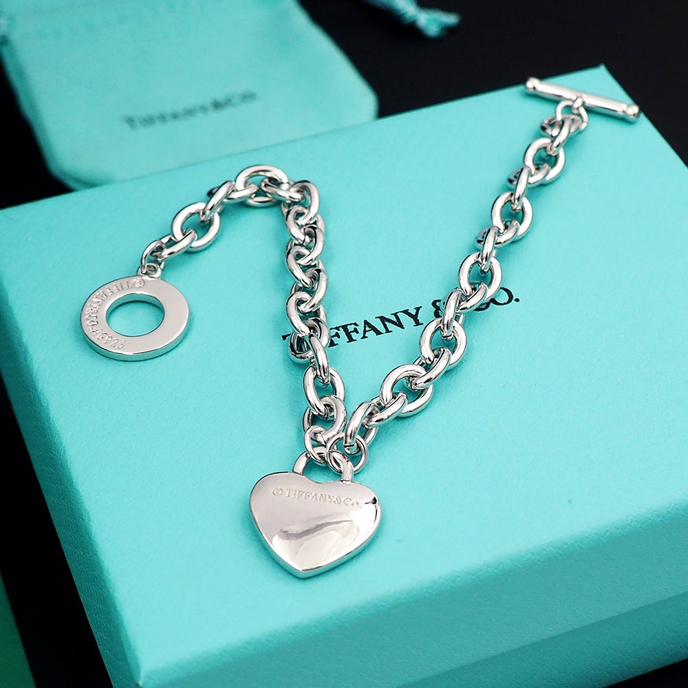18K Tiffany Tag Chain Bracelet