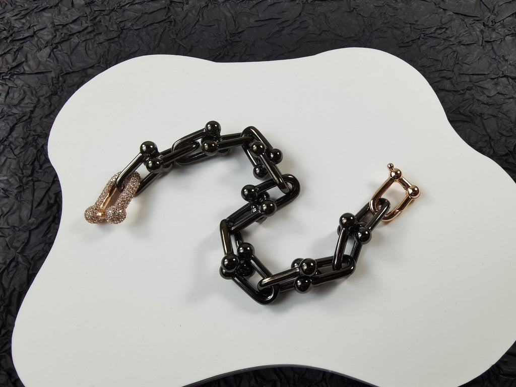 18K Tiffany HardWear Titanium Bracelet