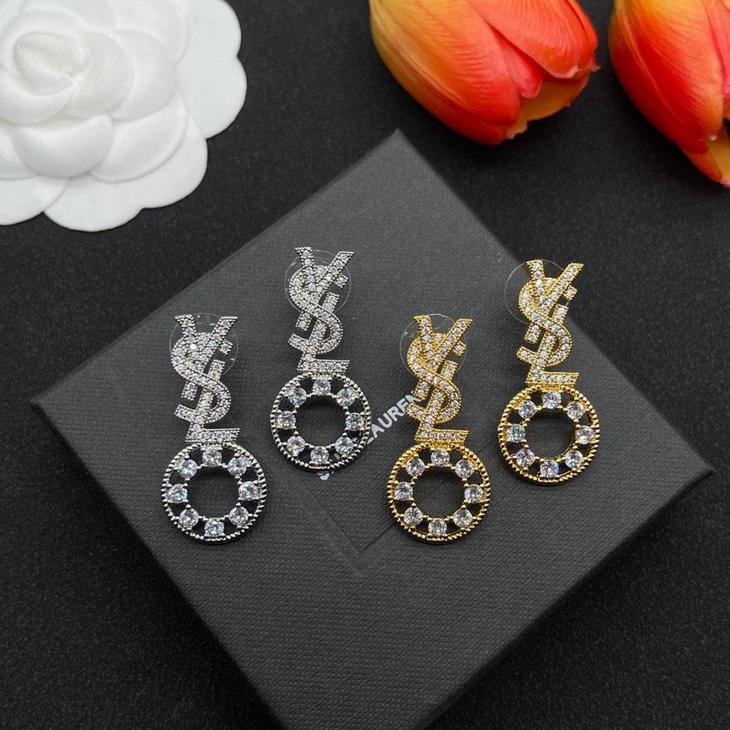 18K YSL Diamonds Earrings