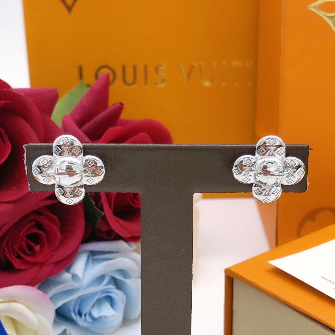 18K Louis Vuitton Vivienne Earrings
