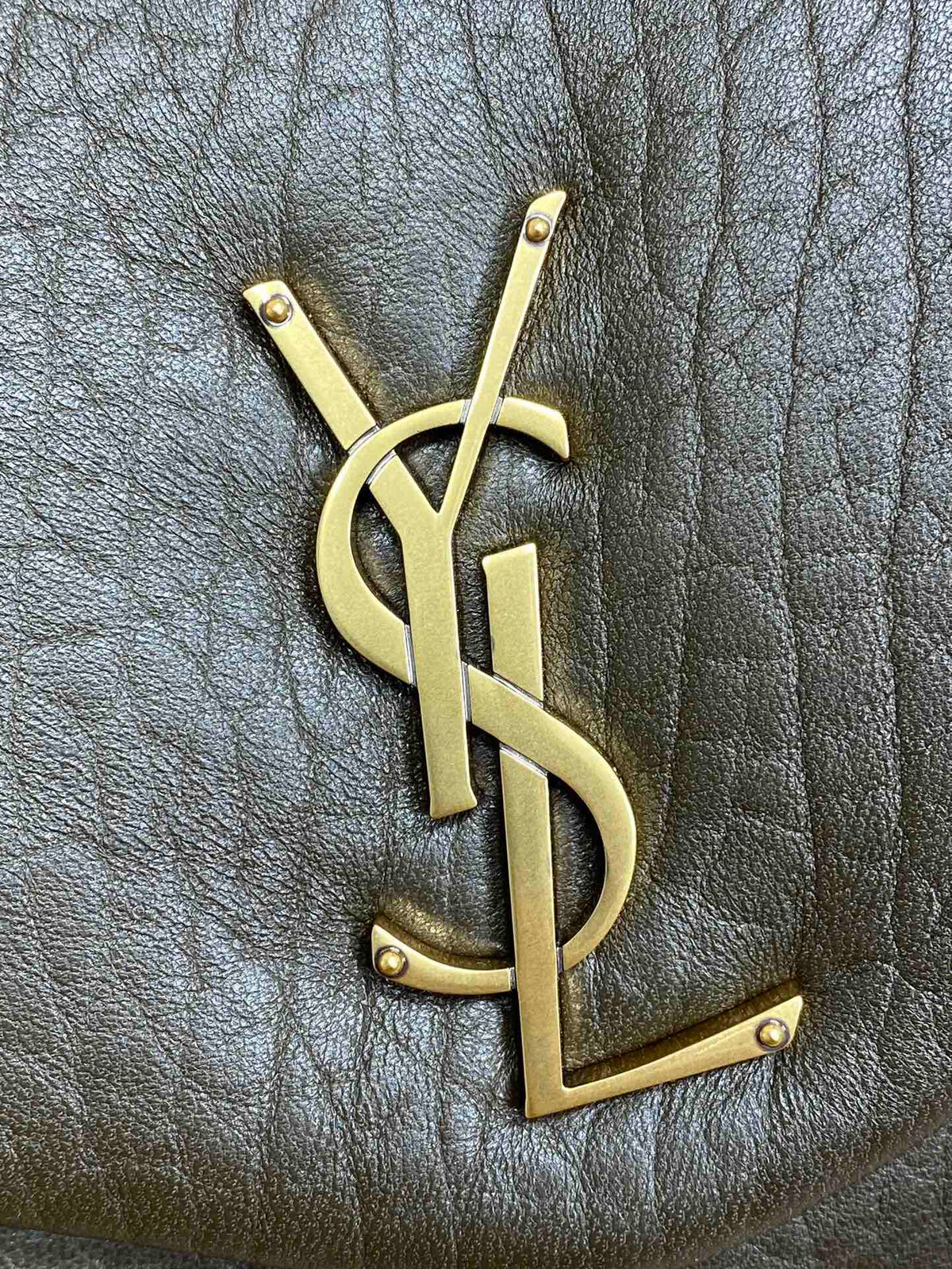 CALYPSO 36 CHAIN BAG IN DARK GREEN LAMBSKIN